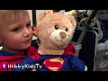Build A Bear Batman And Superman With HobbyKids