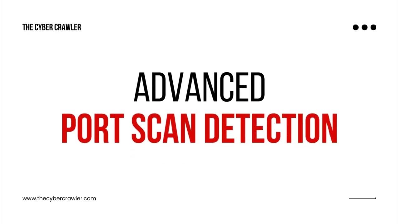 Advance Port Scan Detection YouTube