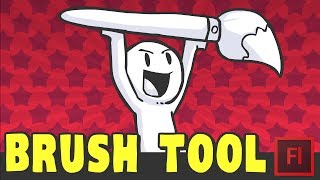 TUTORIAL: Brush Tool for Beginners (Adobe Animate/Flash)