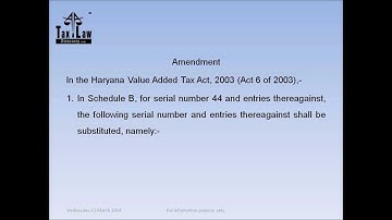 "Haryana vat updates for the month of Jan