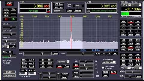 Flex 5000A - KC2IFR on 75 Meter AM - W1AEX