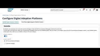 WalkMe for SAP SuccessFactors HCM - Short Demo