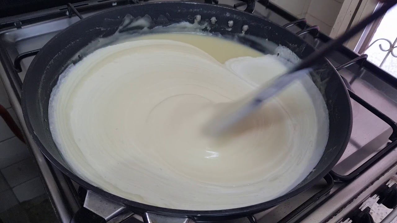 Roux in the making Step 4 (Cream Sauce) YouTube