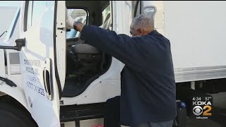 Truck Drivers Hard At Work Transporting Goods During Coronavirus Pandemic