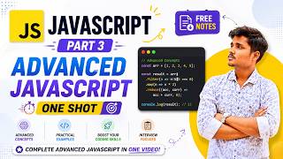 Advanced JavaScript ONE SHOT | Free Notes | Complete Tutorial Beginner Friendly 2026