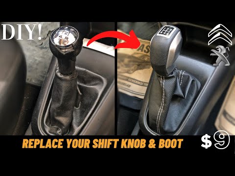HOW TO REPLACE THE SHIFT KNOB & GEAR GAITER? // CITROEN // PEUGEOT