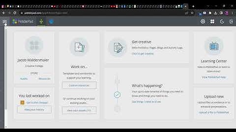 PebblePad | Completing Assignments (Converting Resources into Assets)