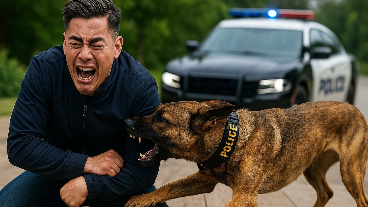 When the Police Chase Ends With a K9 Officer Takedown - YouTube