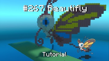 How to build a Pokémon Beautifly statue in Minecraft (Tutorial)