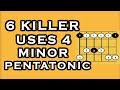 Guitar scale application - 6 Must Know uses for Minor Pentatonic Scales