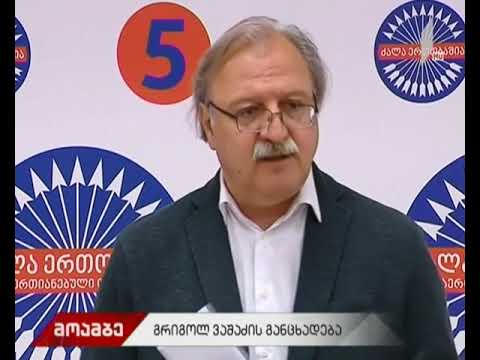 გრიგოლ ვაშაძე მთავრობას რამდენიმე მოთხოვნას უყენებს