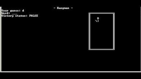 [C++] ASCII art - Hangman