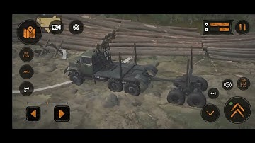 mudrunner || deliver log to lumber mill || Android gameplay walkthrough ( THE BOG MAP COMPLETE )