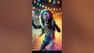 lion holi #zombie #ai