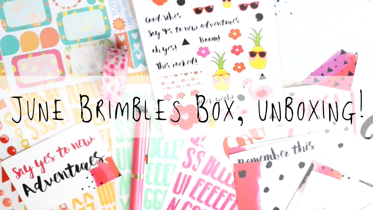 June Brimbles Box, Unboxing! 2016 | MyGreenCow