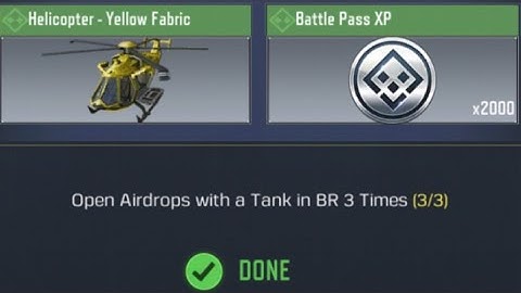 Call Of Duty: Mobile Open Airdrops with a Tank in BR 3 Times Task Complete