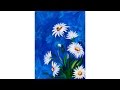 Easy DAISY Acrylic painting tutorial with LADYBUG | TheArtSherpa