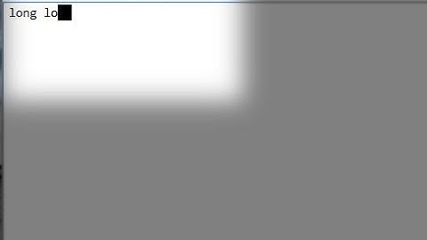 How to fix the black box blinking cursor line.