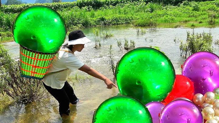 Pry open the giant clam, filled with charming gold and blue pearls, each of which is very precious