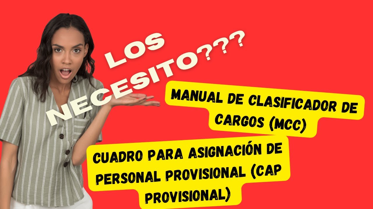 Directiva para elaborar el Manual de Clasificador de Cargos y CAP