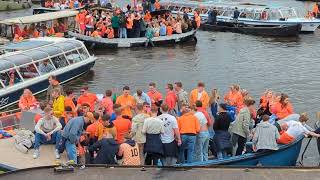 Koningsdag 2024 Amsterdam boatmageddon on the Amstel river!