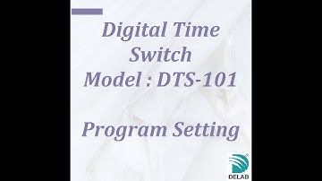 DTS-101 Digital Time Switch (Program Setting)