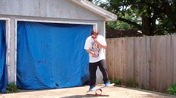 Eating 3 Apples While Juggling Them On A Rola Bola In 15 Seconds While Wearing A CM Punk Shirt