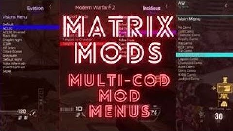 CoD4-  Matrix Mod Menu Showcase (Xbox 360) #callofduty #cod4 #xbox #modding
