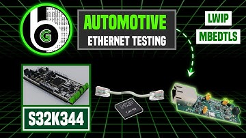 Automotive Ethernet Demonstration||LwIP & MbedTLS||NXP S32K344|| TJA1103 ||100 Base T1 to 100Base-Tx