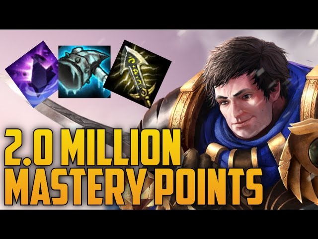 SILVER Garen 2,000,000 MASTERY POINTS- 2nd Highest Points on Garen -