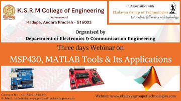 3 days Online training Program on MSP430 & MATLAB ( DAY - 1)