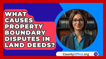 What Causes Property Boundary Disputes In Land Deeds? - CountyOffice.org