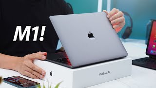 PERTAMA KALI NYOBAIN LAPTOP APPLE!! Unboxing Macbook Air M1!