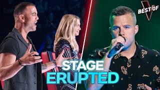 The Coaches Got on Their Feet for This Volcanic Audition! | The Voice