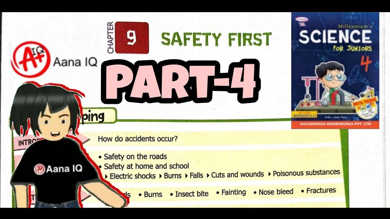 Millennium science for junior class 4 ch-9 Safety First part-5 - YouTube
