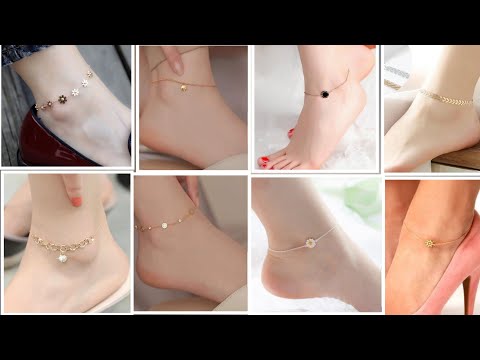 Stylish & simple gold and silver anklet design/2022 new payal designs for girls#top trending