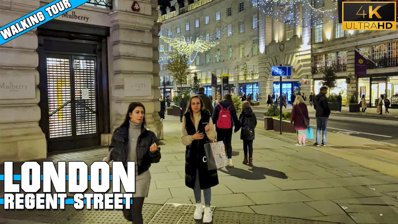 London Christmas Tour Regent Street 2021 [4K] YouTube
