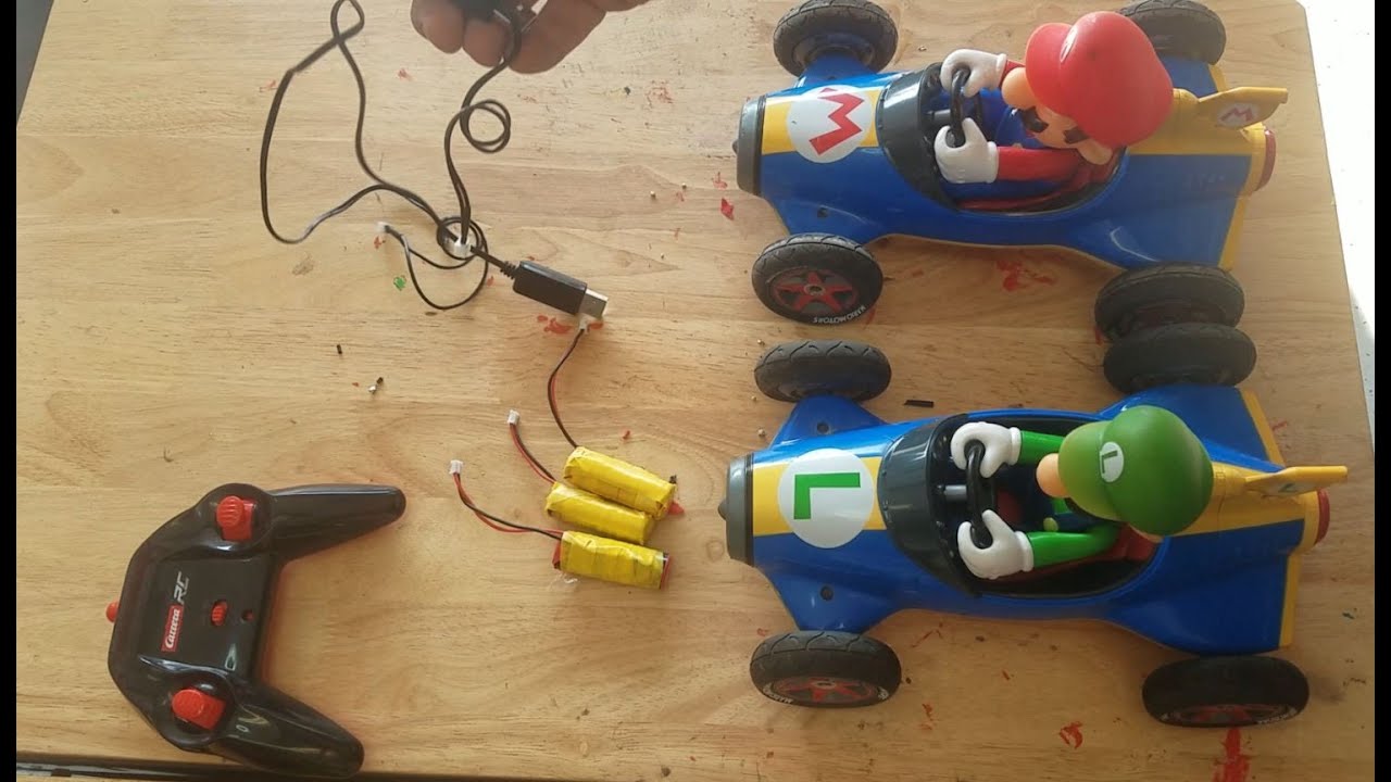 Costco Mario Kart RC - Replacement Batteries - short video - YouTube