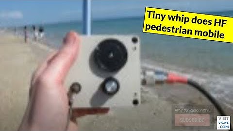 Pedestrian mobile HF antenna