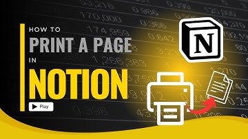 How to Print a Page in Notion