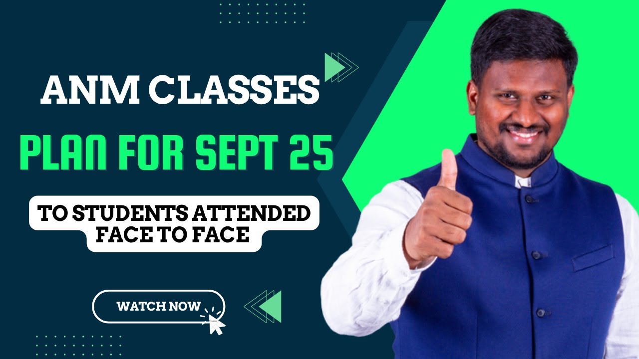 ANM CLASSES | SCHEME FOR EXISTING STUDENTS ATTENDED FACE TO FACE CLASS ...