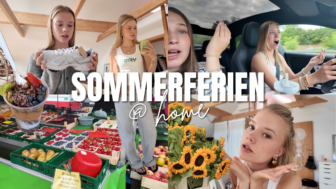 Sommerferien Zuhause🏠🫐 fast Autounfall?!, neuer Açai Spot, Outfits & Food, Markteinkauf | Jana Libra