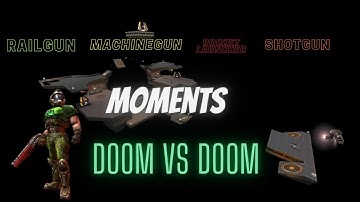 Quake 3 Arena Railgun | Machinegun | Rocket Launcher | Shotgun Moments Doom vs Doom
