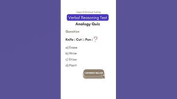 Verbal Analogy Quiz | Practice Question 6 | Verbal Ability #reasoning