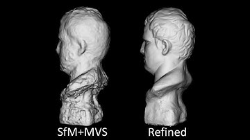 Multiview Photometric Stereo using Planar Mesh Parameterization