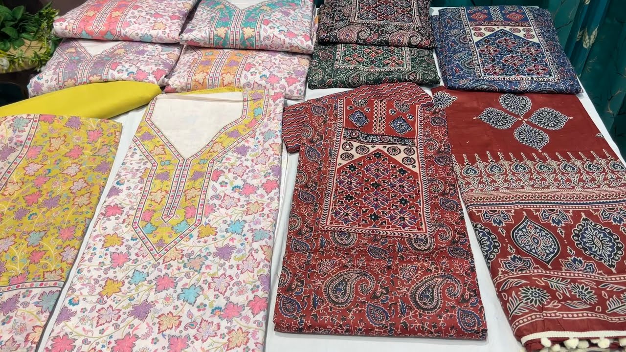 21-Jul-25 | Cotton Ajrakh Print Suits | Kashmiri suit  | Summer Sale  |WhatsApp: +91-7051012285