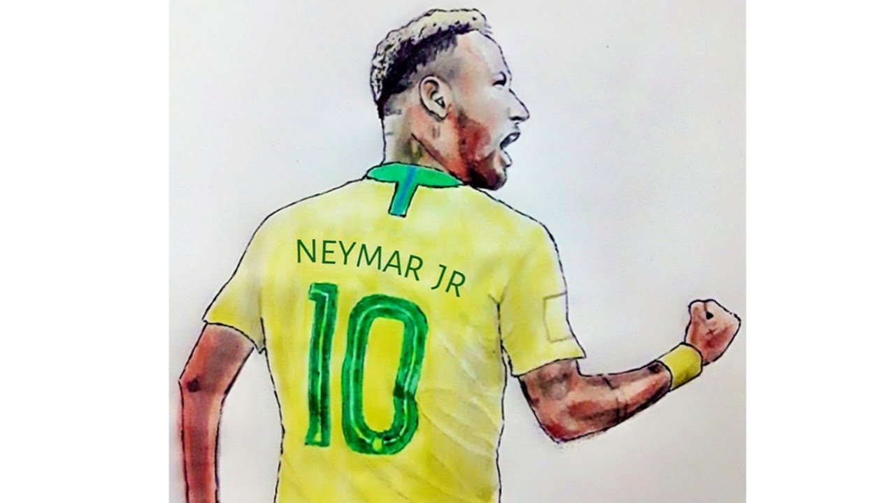 Neymar Drawing by Siidh Jhala  Pixels