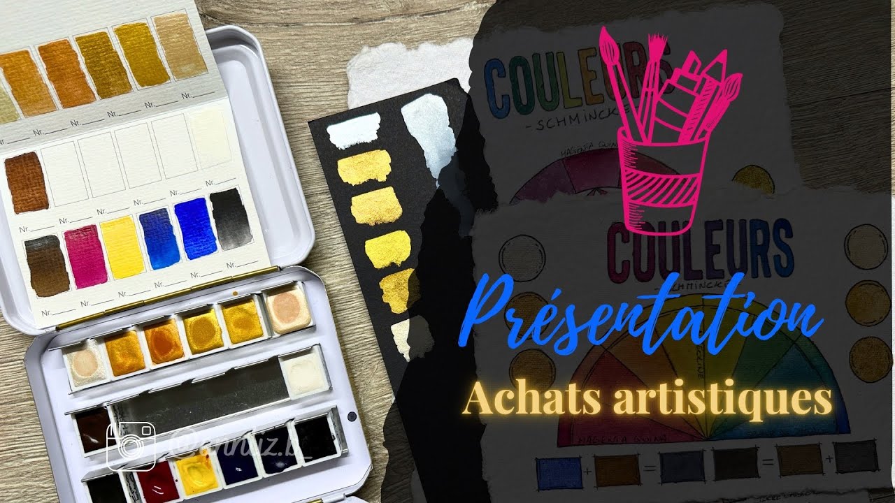 🖌️🎨 Achats matériel aquarelle et démo