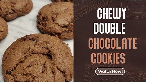 Ultimate Soft & Chewy Double Chocolate Chip Cookies | Easy to make Fudgy Chocolate Cookies