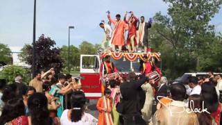 Amazing indian wedding entrance on a fire truck. watch this baraat,
led by the talented tabla dhol players. video produced delack media
group // cinematic...
